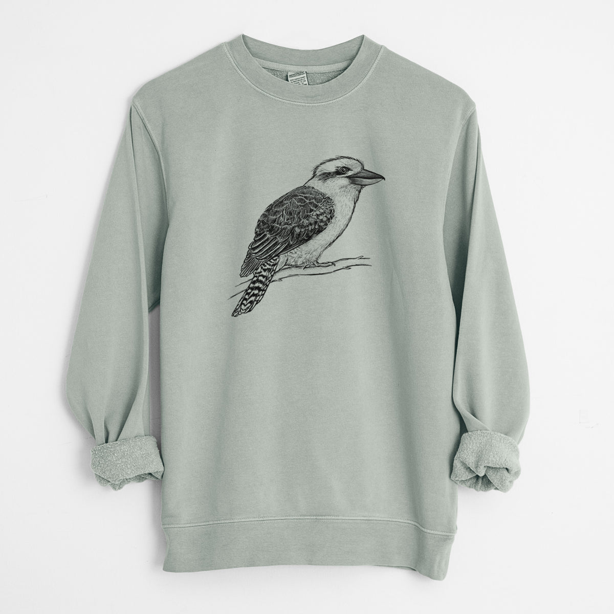 Kookaburra - Dacelo novaeguineae - Unisex Pigment Dyed Crew Sweatshirt