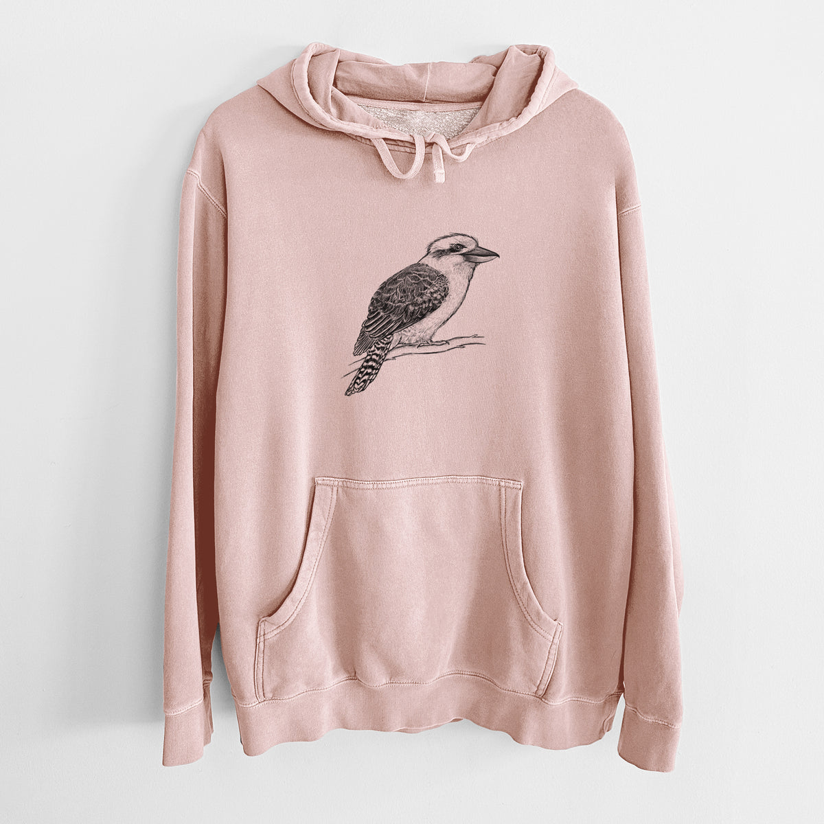 Kookaburra - Dacelo novaeguineae - Unisex Pigment Dyed Hoodie