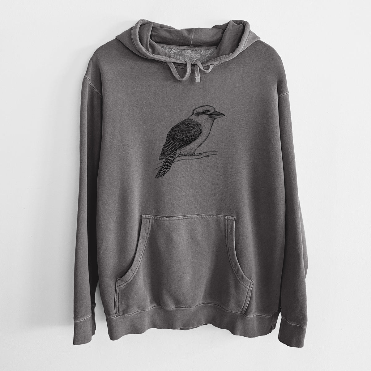 Kookaburra - Dacelo novaeguineae - Unisex Pigment Dyed Hoodie