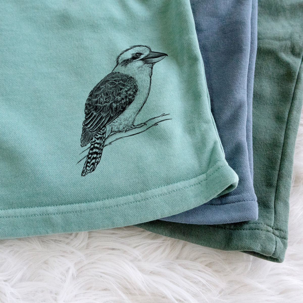 Kookaburra - Dacelo novaeguineae - Unisex Pigment Dyed Shorts