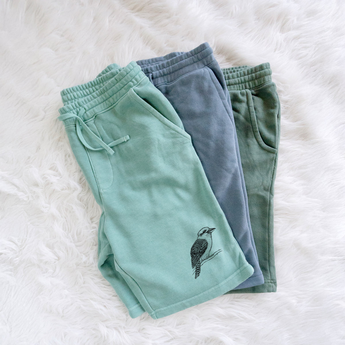 Kookaburra - Dacelo novaeguineae - Unisex Pigment Dyed Shorts