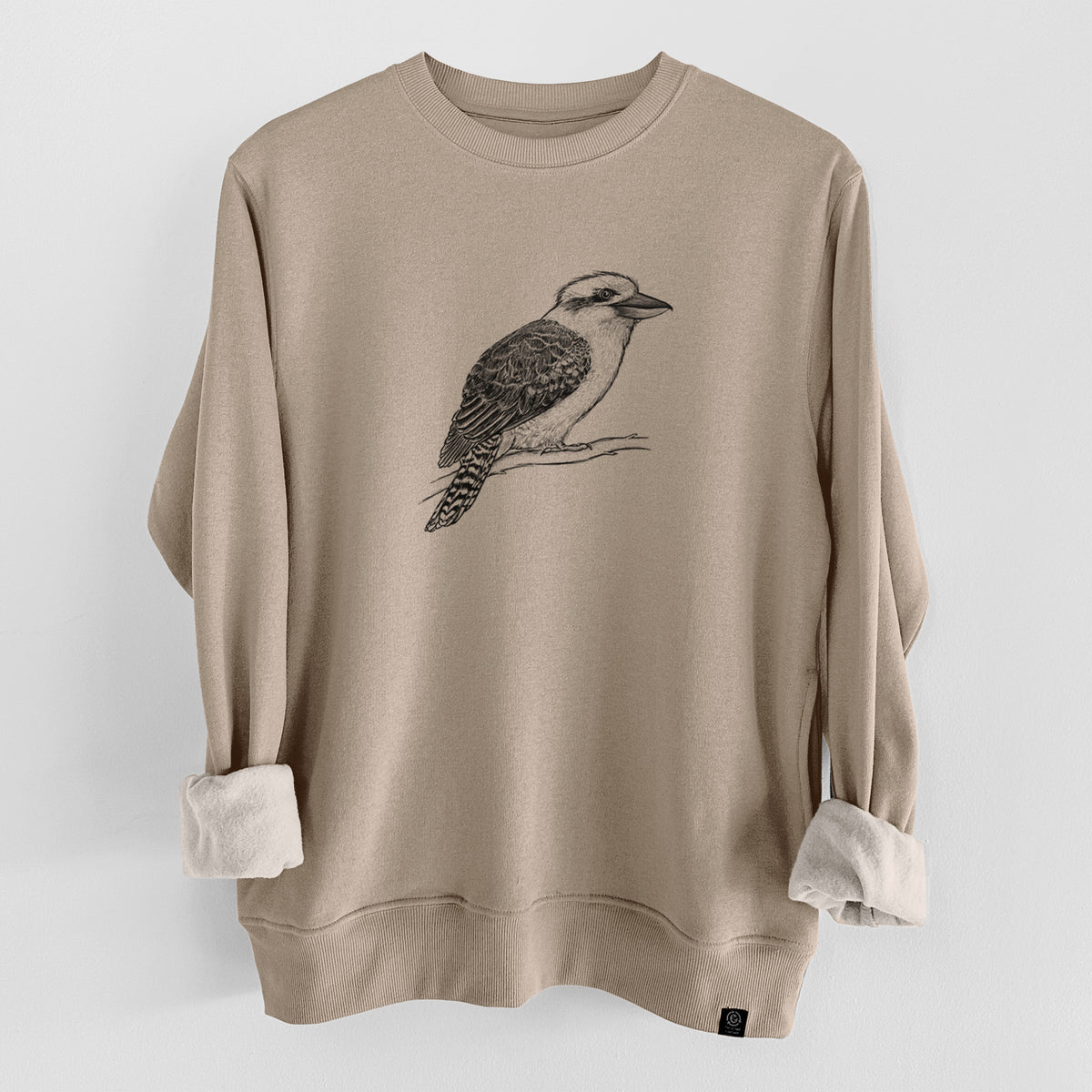 Kookaburra - Dacelo novaeguineae  - Unisex Reclaimed Crewneck Sweatshirt