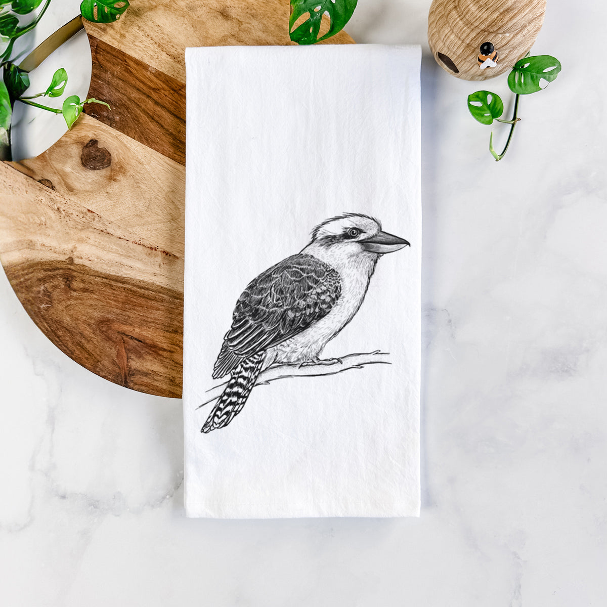 Kookaburra - Dacelo novaeguineae Tea Towel