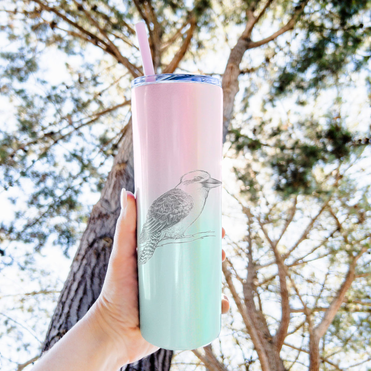 Kookaburra - Dacelo novaeguineae - 20oz Skinny Tumbler