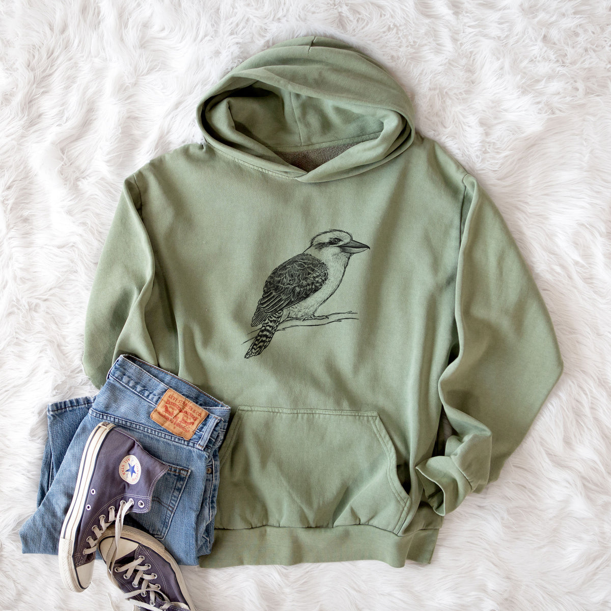 Kookaburra - Dacelo novaeguineae  - Urban Heavyweight Hoodie