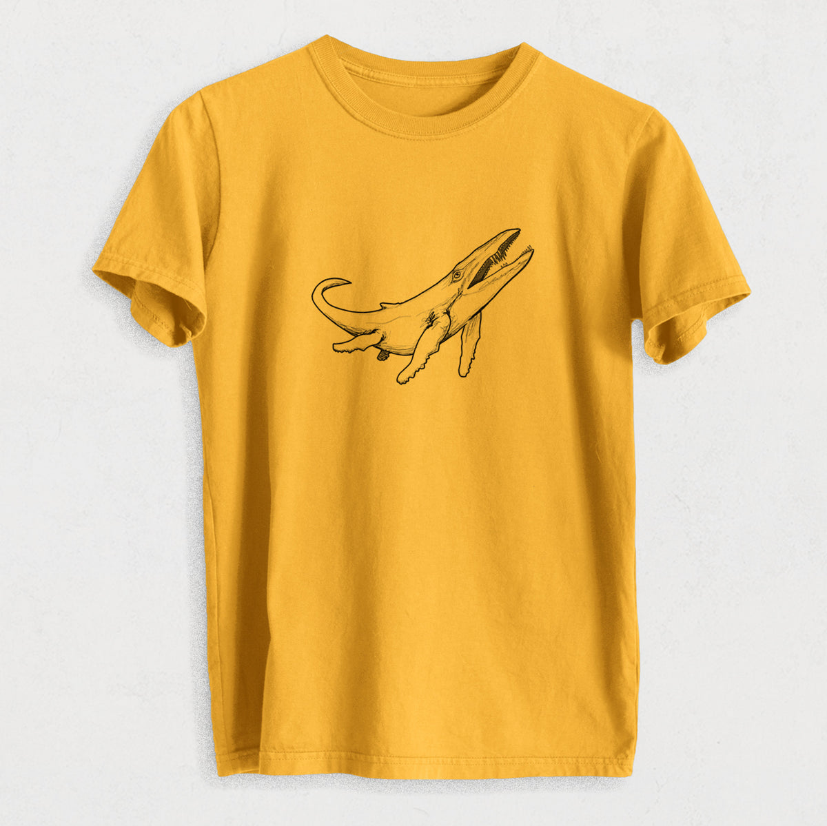Kronosaurus Queenslandicus - Heavyweight Men&#39;s 100% Organic Cotton Tee