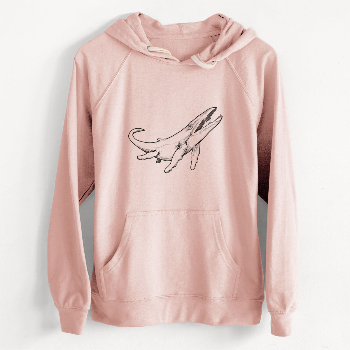 CLEARANCE - Kronosaurus Queenslandicus  - Unisex Slim Fit Loopback Terry Hoodie