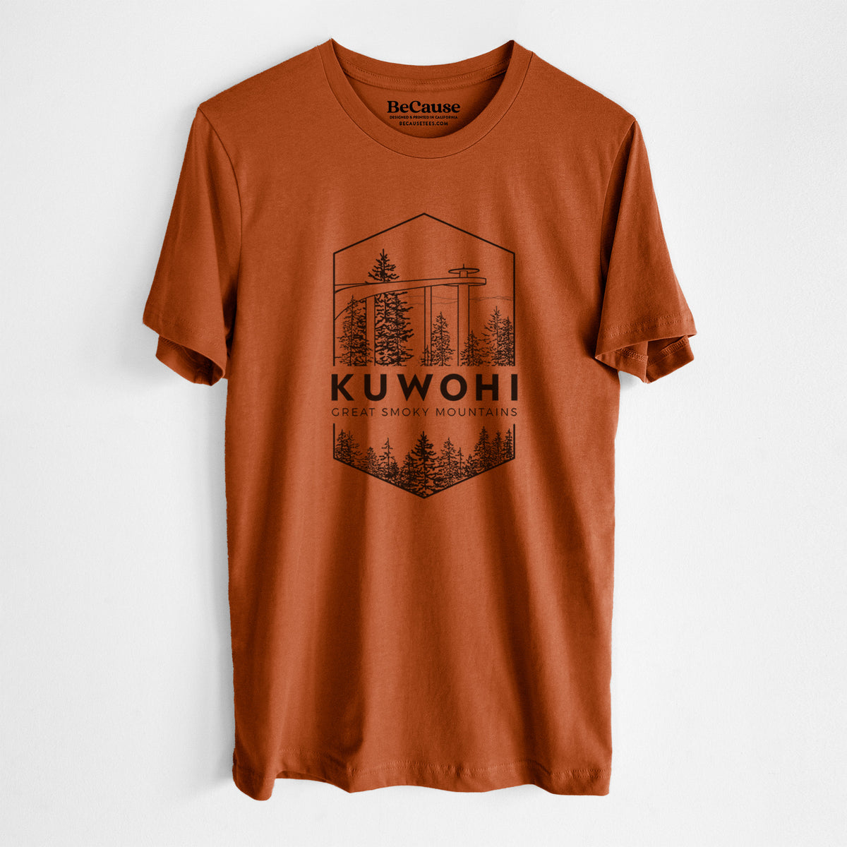 Kuwohi - Great Smoky Mountains National Park - Lightweight 100% Cotton Unisex Crewneck