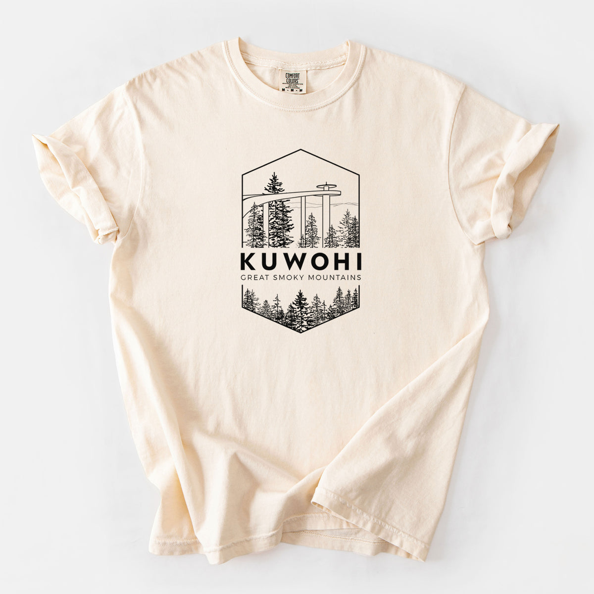 Kuwohi - Great Smoky Mountains National Park - Unisex Comfort Colors Garment-Dyed Heavyweight T-shirt