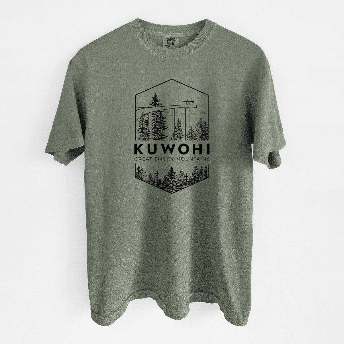 Kuwohi - Great Smoky Mountains National Park - Unisex Comfort Colors Garment-Dyed Heavyweight T-shirt