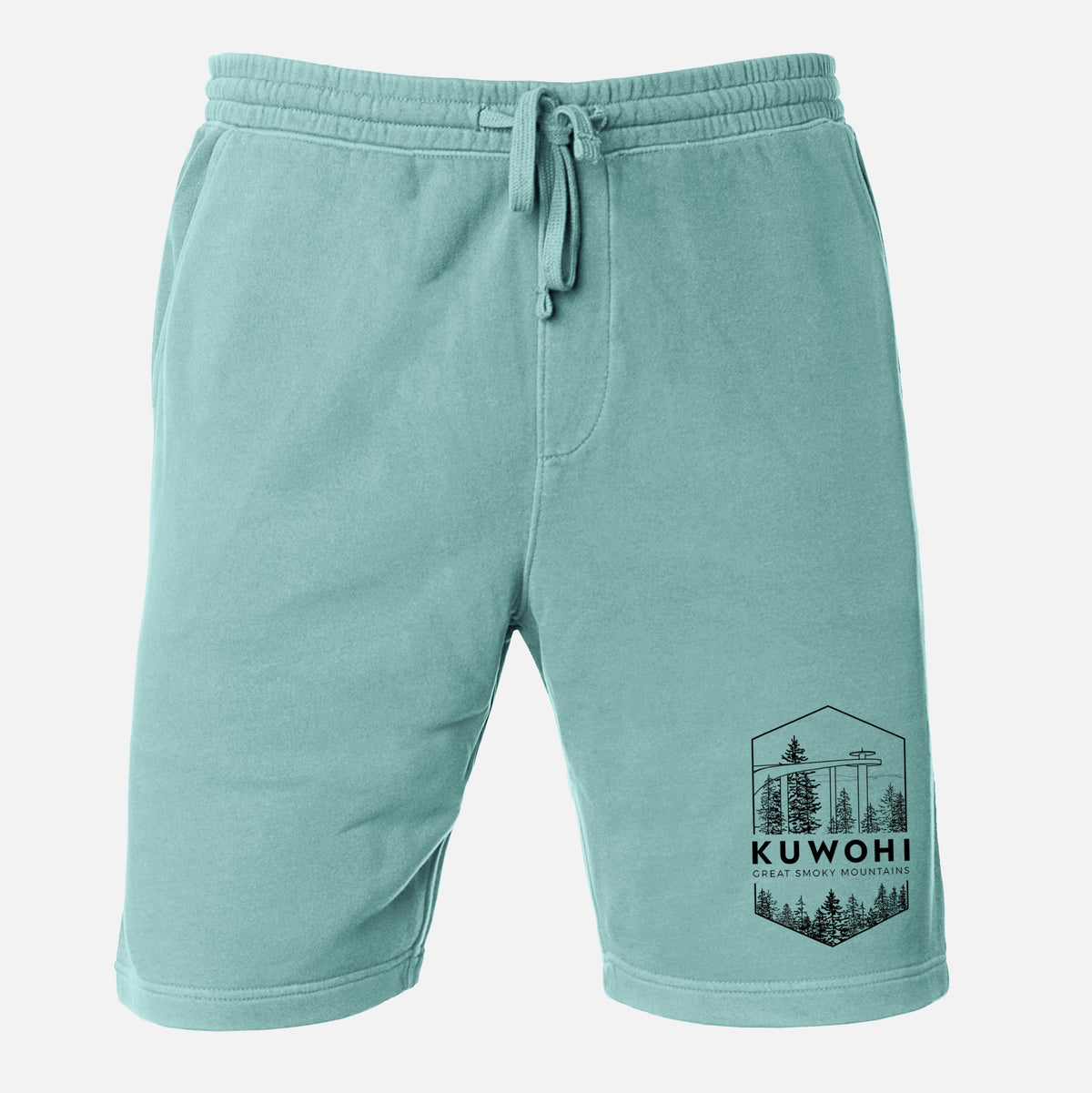 Kuwohi - Great Smoky Mountains National Park - Unisex Pigment Dyed Shorts