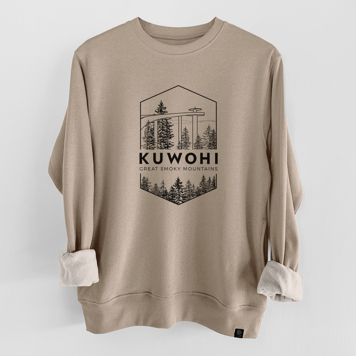 Kuwohi - Great Smoky Mountains National Park  - Unisex Reclaimed Crewneck Sweatshirt