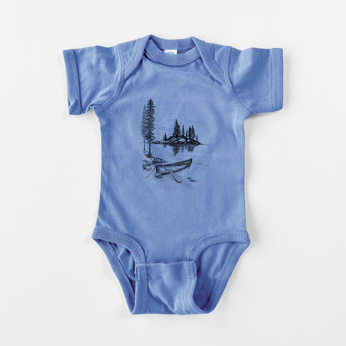 Lakeside Canoe - Baby Fine Jersey Bodysuit