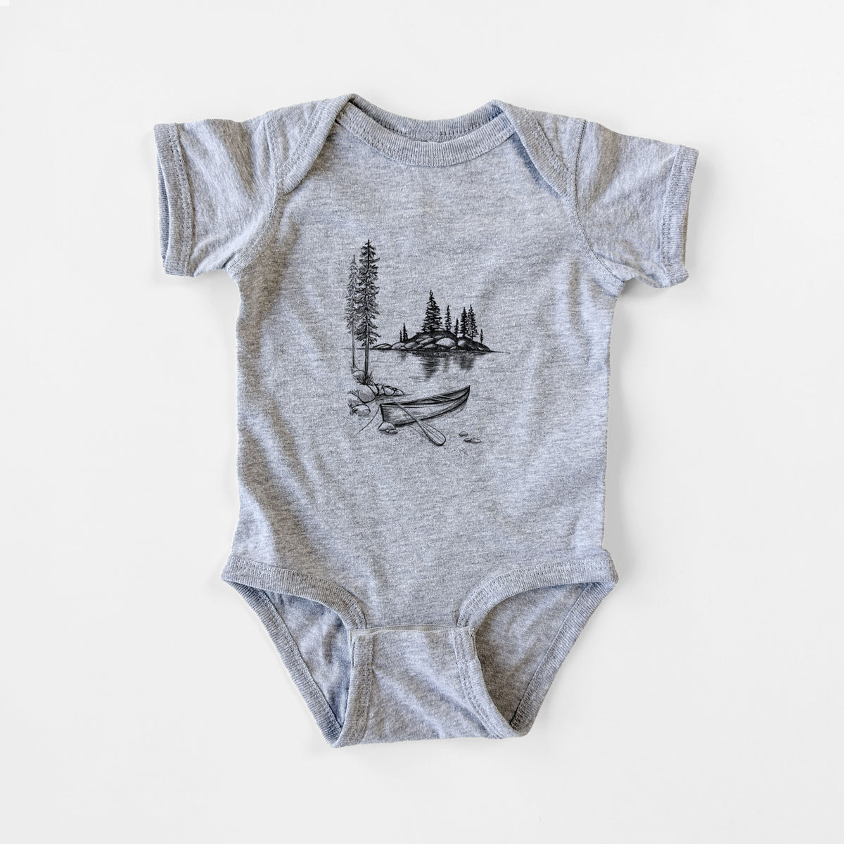 Lakeside Canoe - Baby Fine Jersey Bodysuit