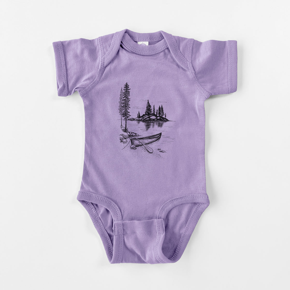 Lakeside Canoe - Baby Fine Jersey Bodysuit