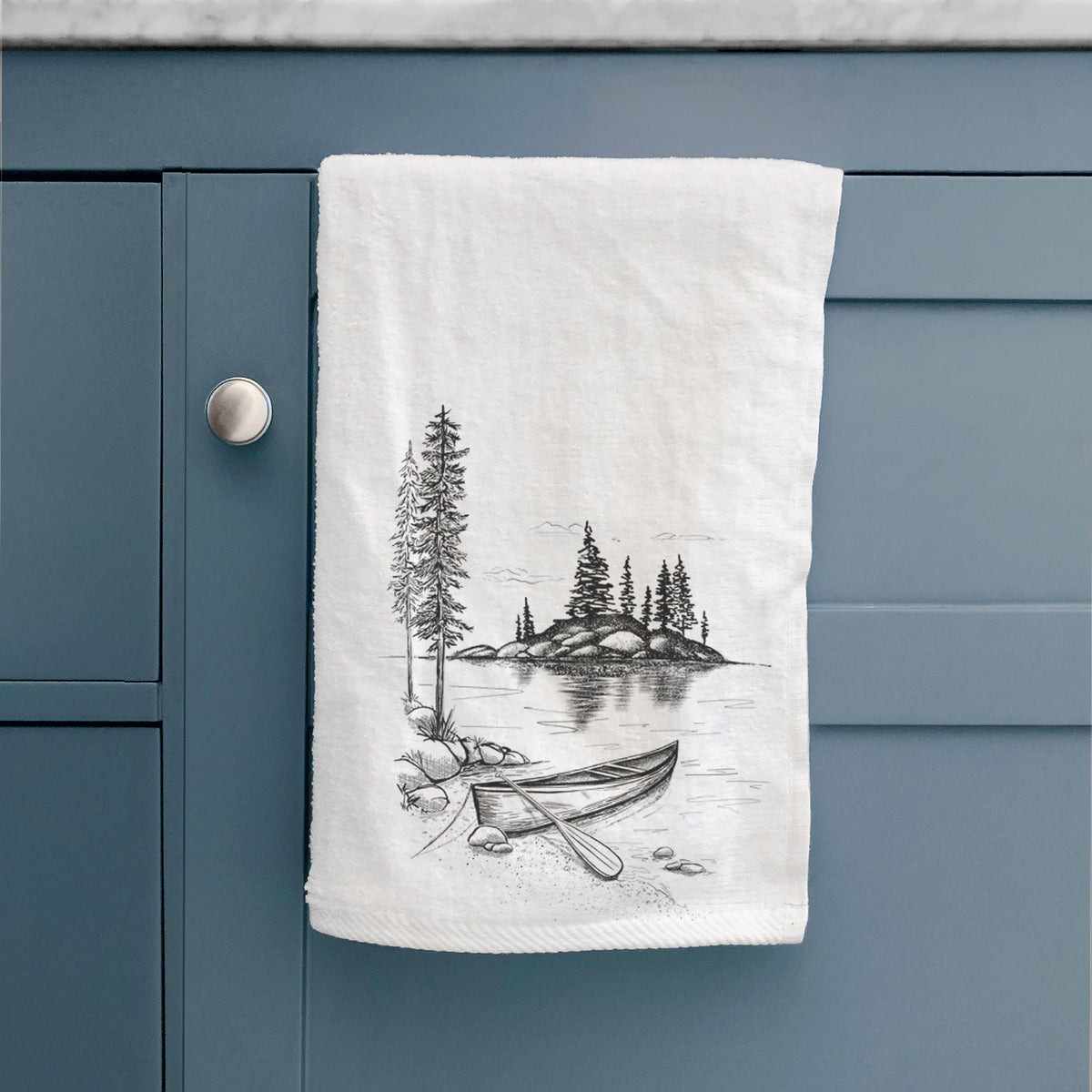 Lakeside Canoe Hand Towel