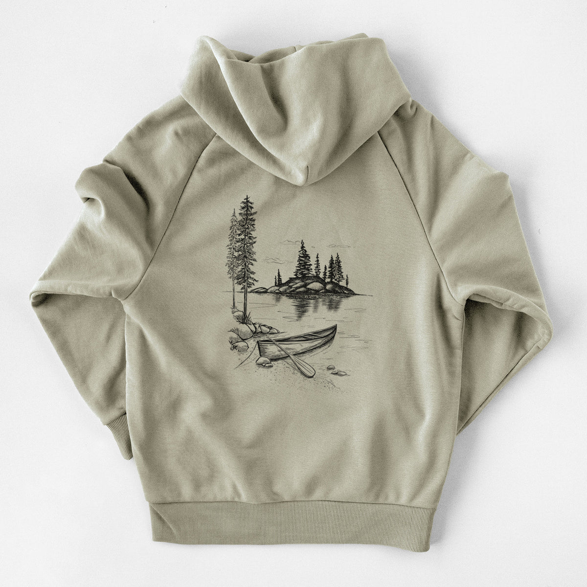 Lakeside Canoe - UltraLuxe Heavyweight French Terry Hoodie