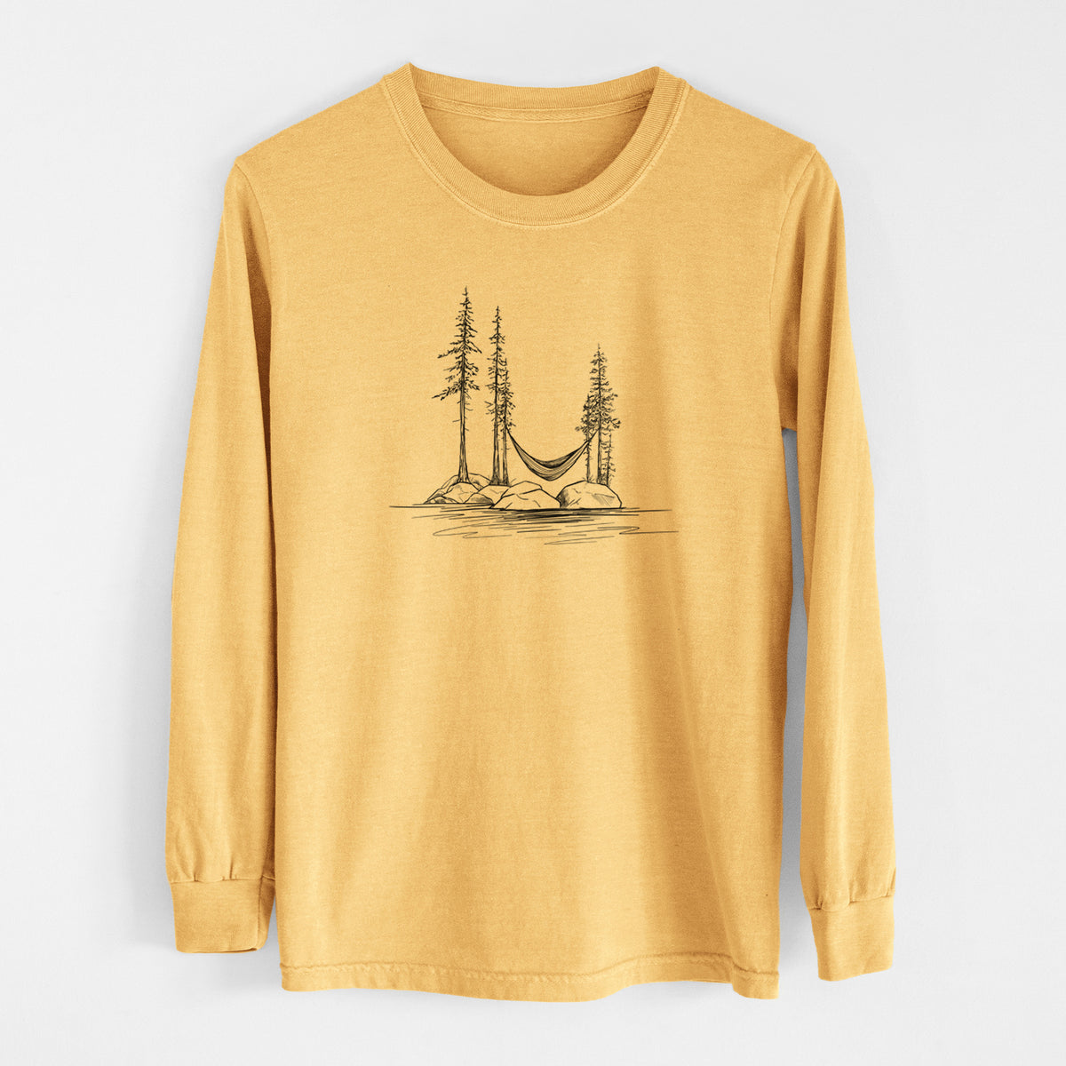 Lakeside Hammock - Men&#39;s Heavyweight 100% Cotton Long Sleeve