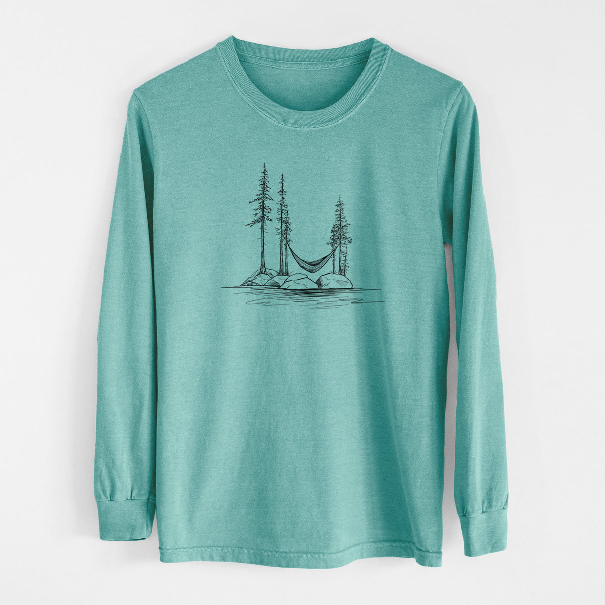 Lakeside Hammock - Men&#39;s Heavyweight 100% Cotton Long Sleeve