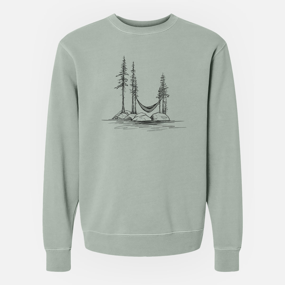 Lakeside Hammock - Unisex Pigment Dyed Crew Sweatshirt