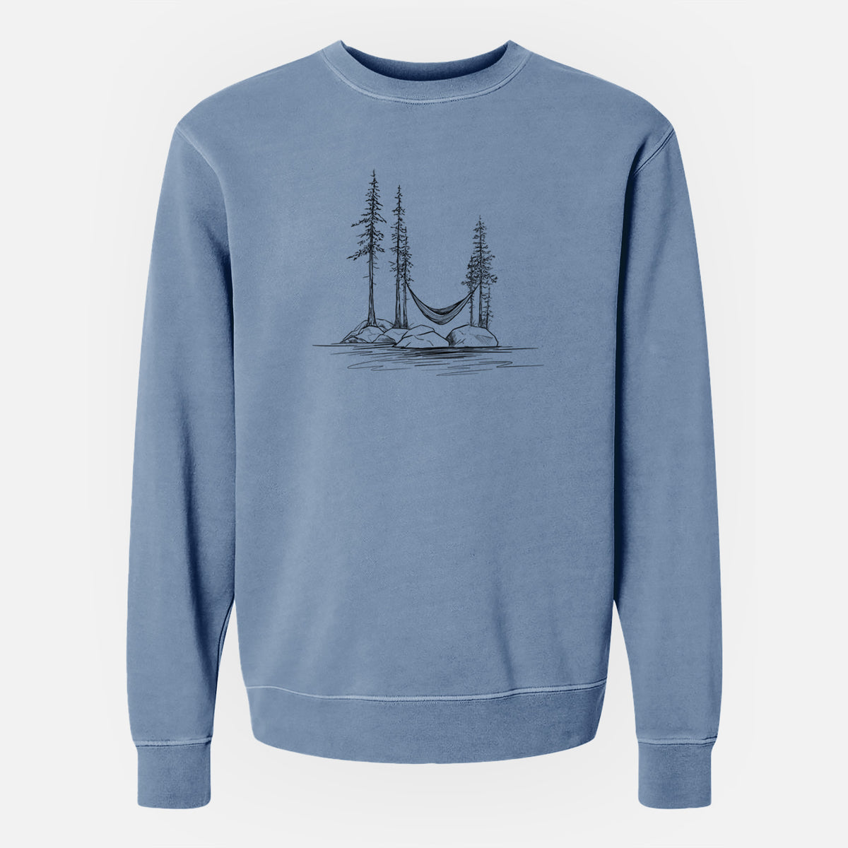Lakeside Hammock - Unisex Pigment Dyed Crew Sweatshirt