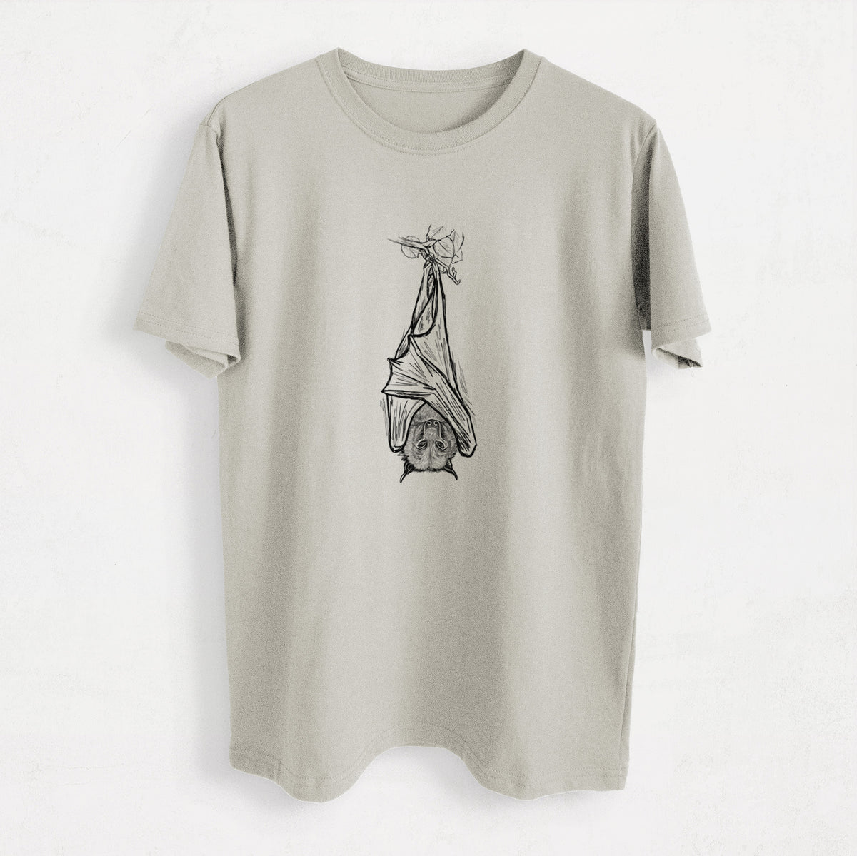 Pteropus vampyrus - Large Flying Fox - Heavyweight Men&#39;s 100% Organic Cotton Tee