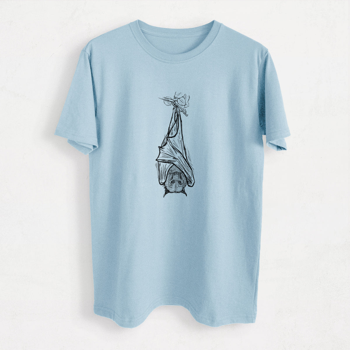 Pteropus vampyrus - Large Flying Fox - Heavyweight Men&#39;s 100% Organic Cotton Tee