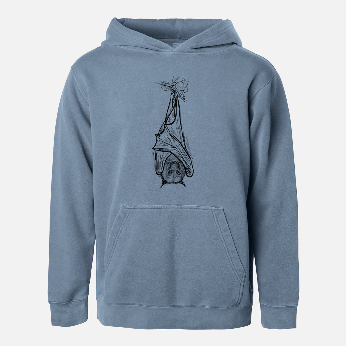 Pteropus vampyrus - Large Flying Fox - Youth Pigment Dyed Hoodie