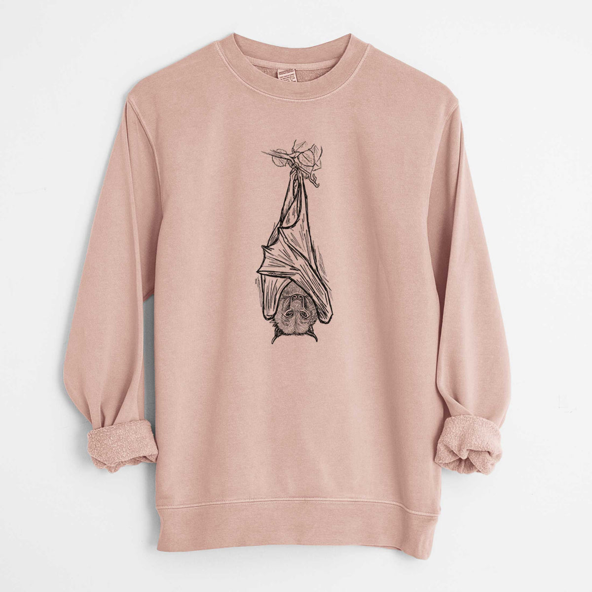 Pteropus vampyrus - Large Flying Fox - Unisex Pigment Dyed Crew Sweatshirt