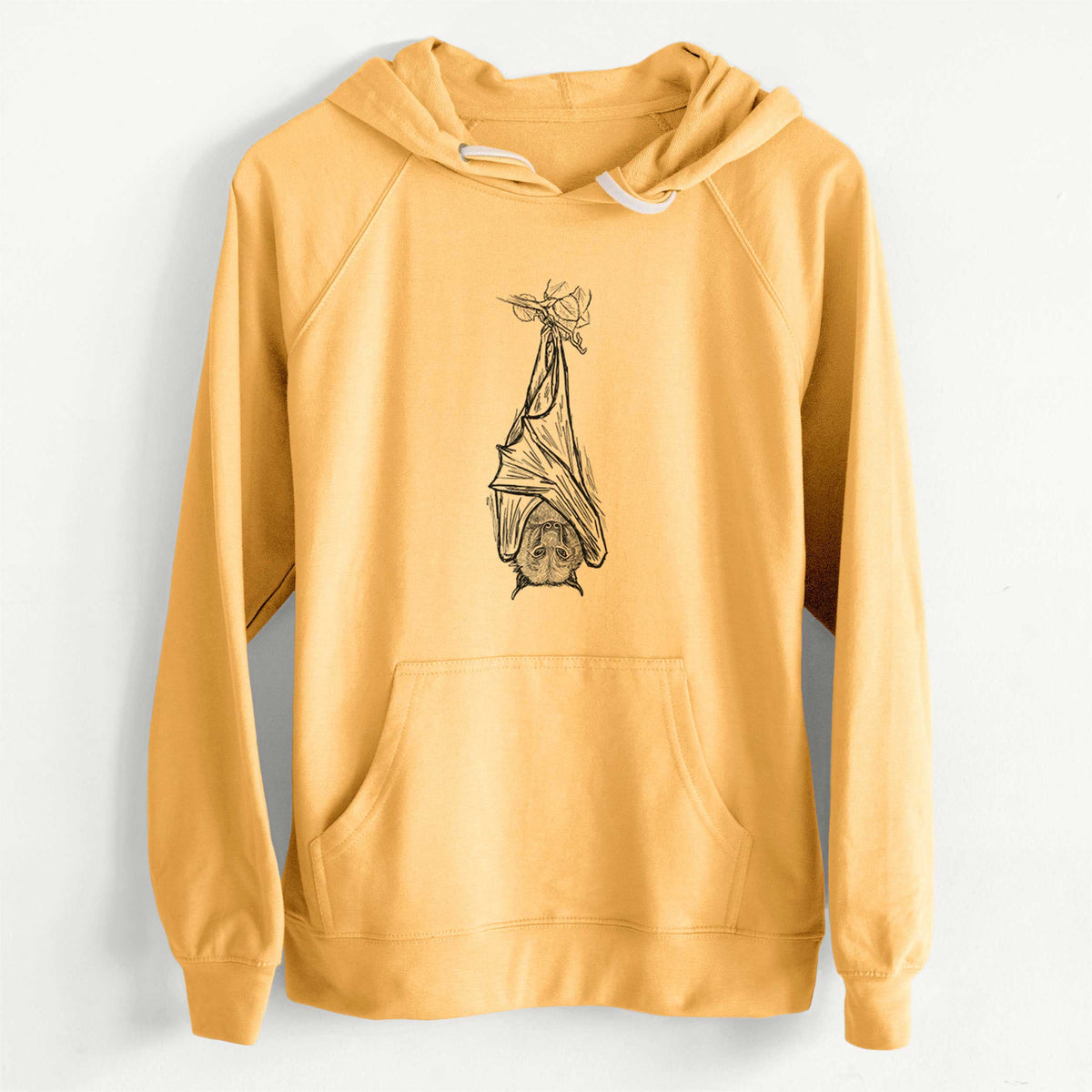 Pteropus vampyrus - Large Flying Fox  - Unisex Slim Fit Loopback Terry Hoodie