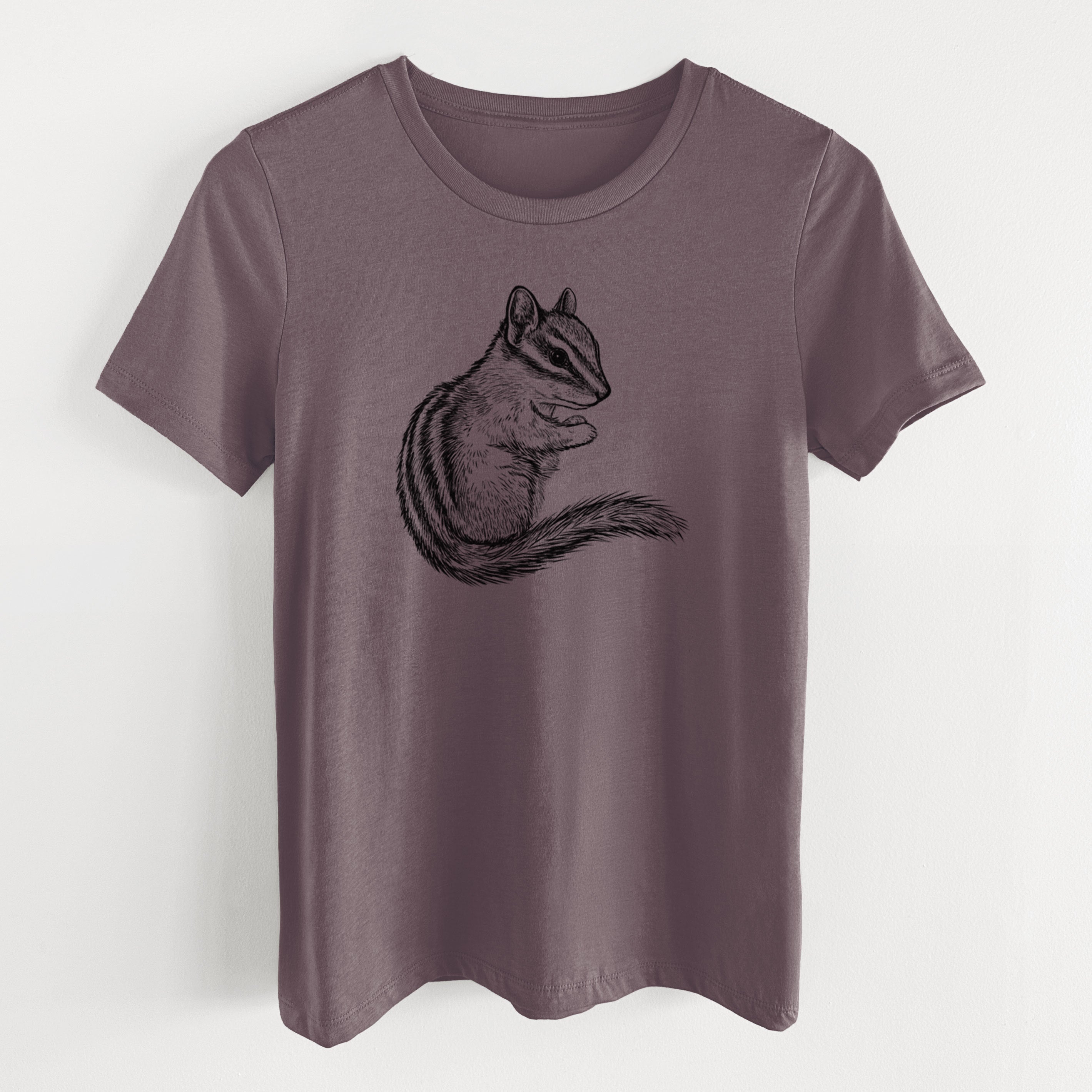 Chipmunk - Neotamias minimus - Women's Lightweight Relaxed Fit 100% Cotton Crewneck
