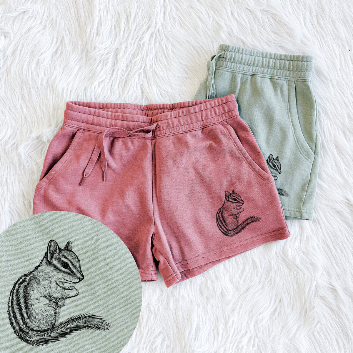 Chipmunk - Neotamias minimus - Women&#39;s Cali Wave Shorts