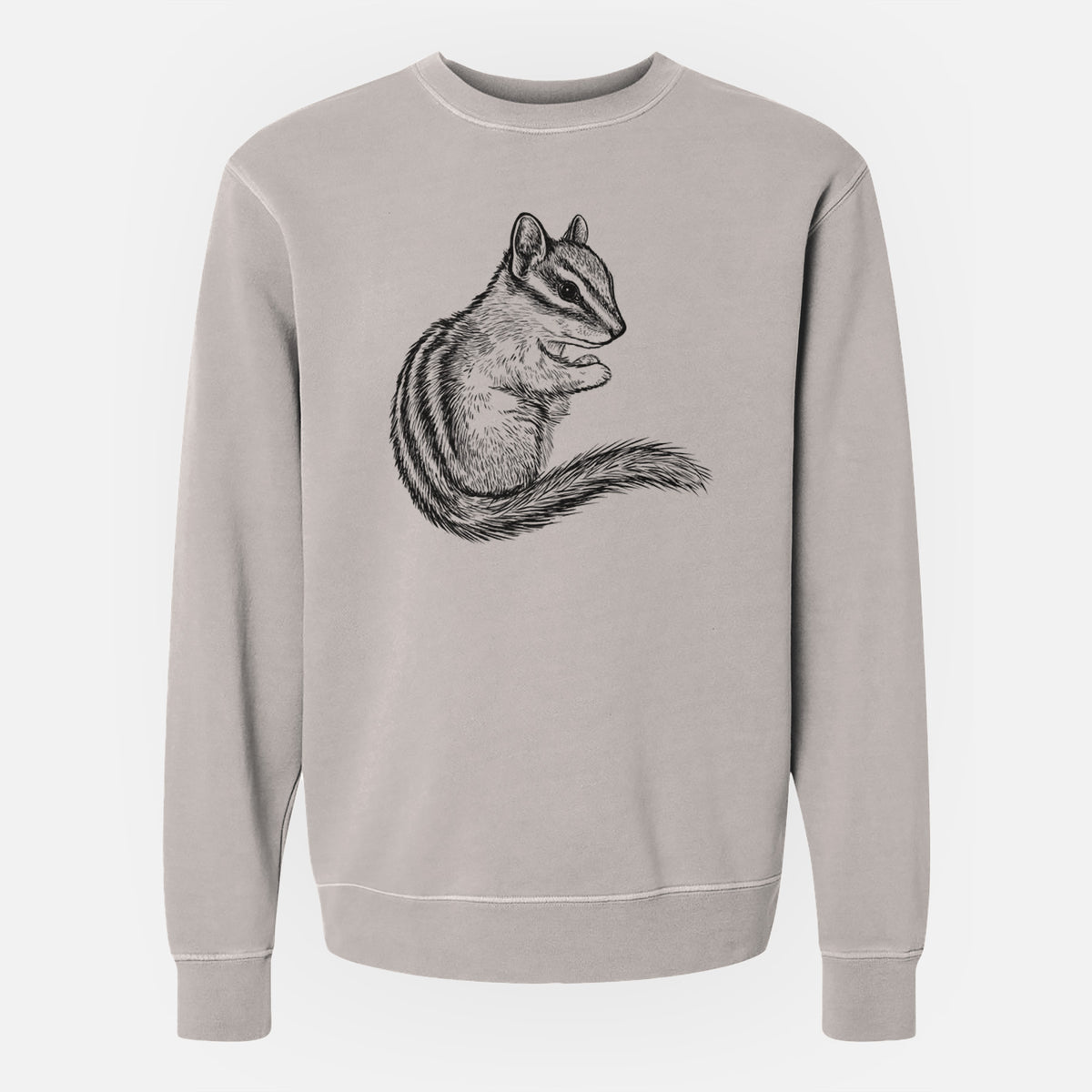 Chipmunk - Neotamias minimus - Unisex Pigment Dyed Crew Sweatshirt