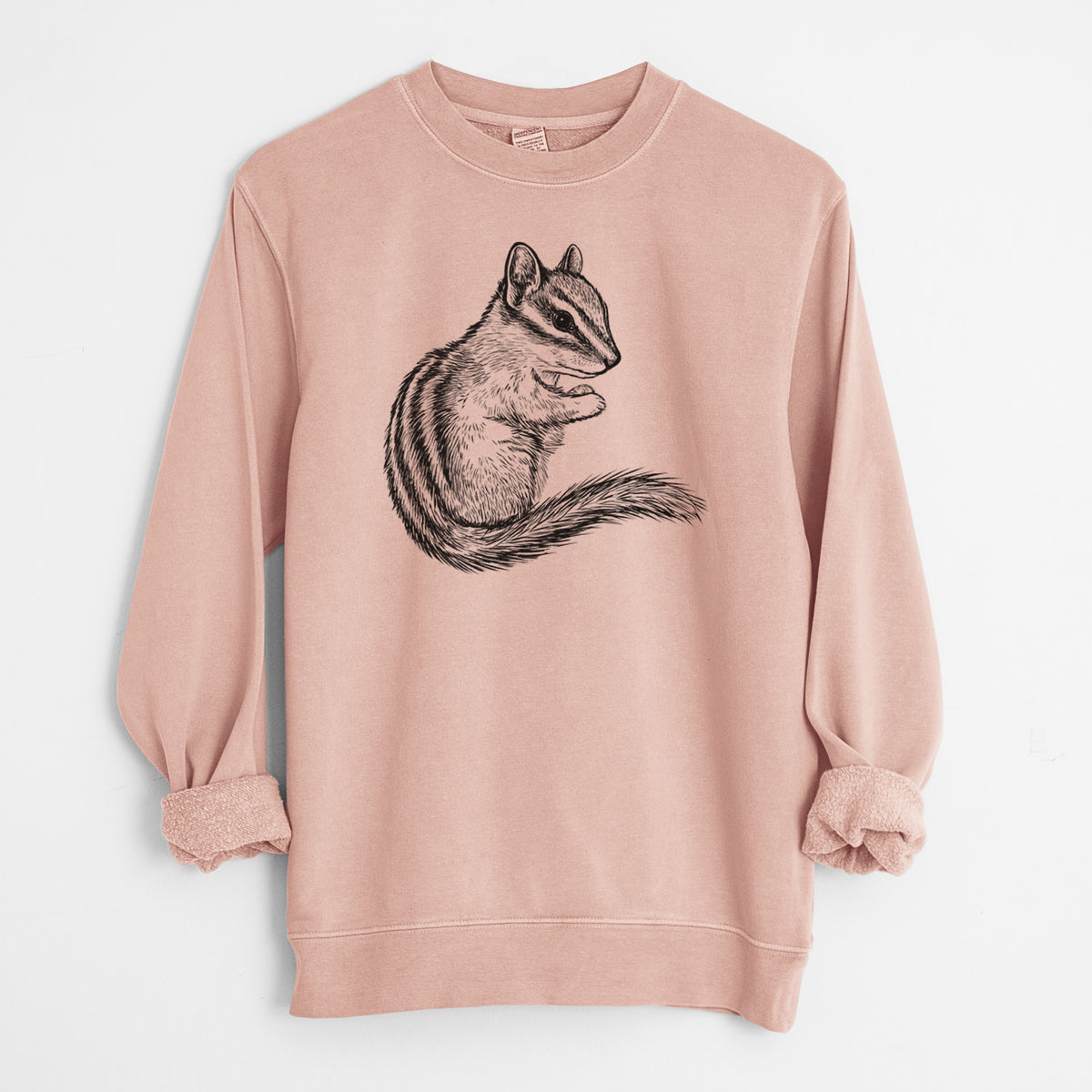 Chipmunk - Neotamias minimus - Unisex Pigment Dyed Crew Sweatshirt