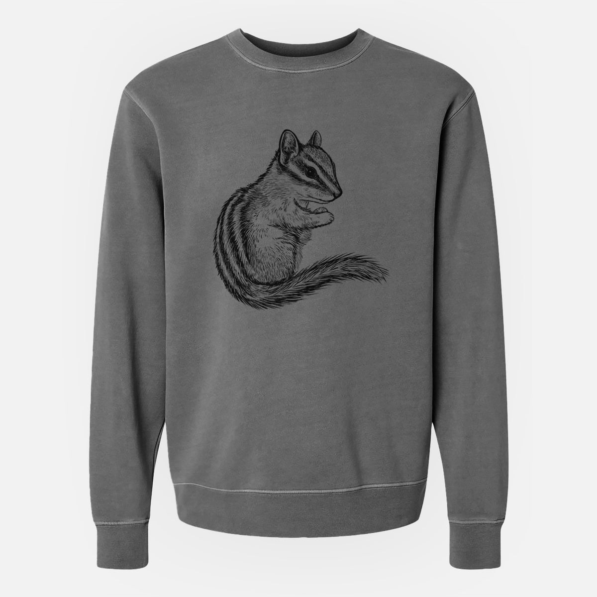 Chipmunk - Neotamias minimus - Unisex Pigment Dyed Crew Sweatshirt