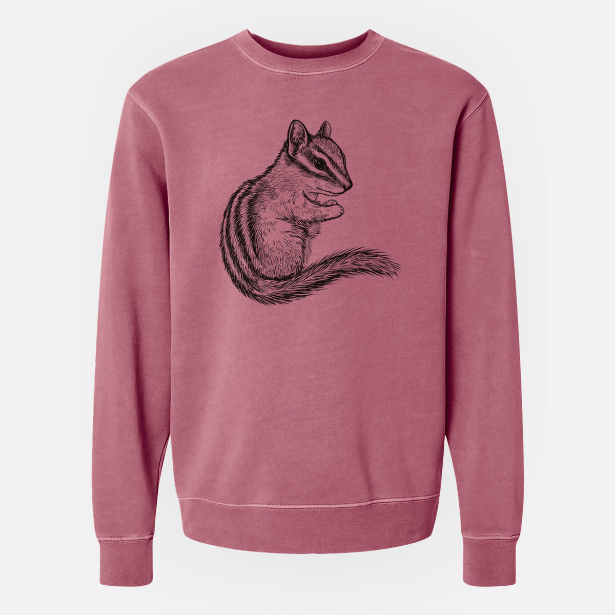 Chipmunk - Neotamias minimus - Unisex Pigment Dyed Crew Sweatshirt