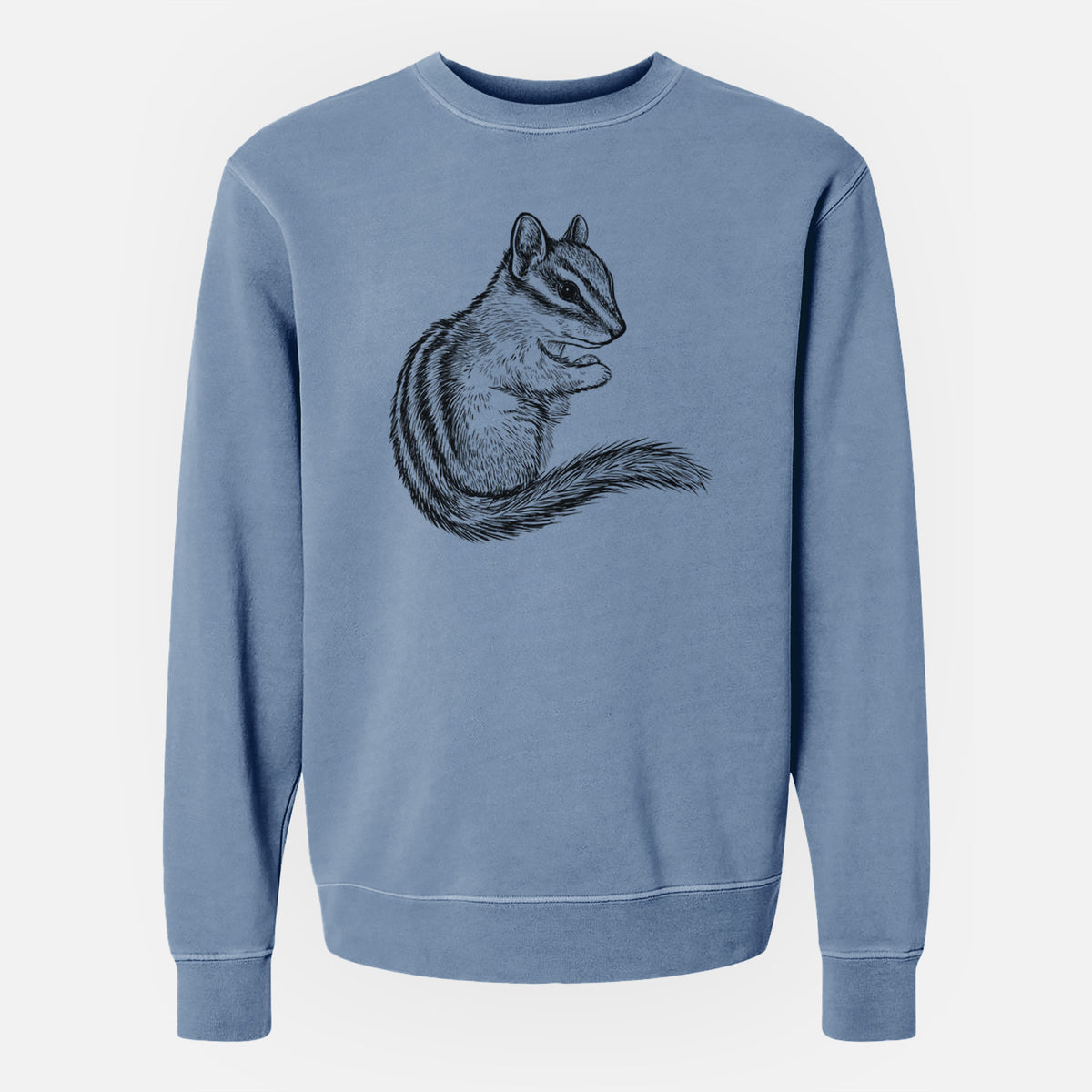 Chipmunk - Neotamias minimus - Unisex Pigment Dyed Crew Sweatshirt