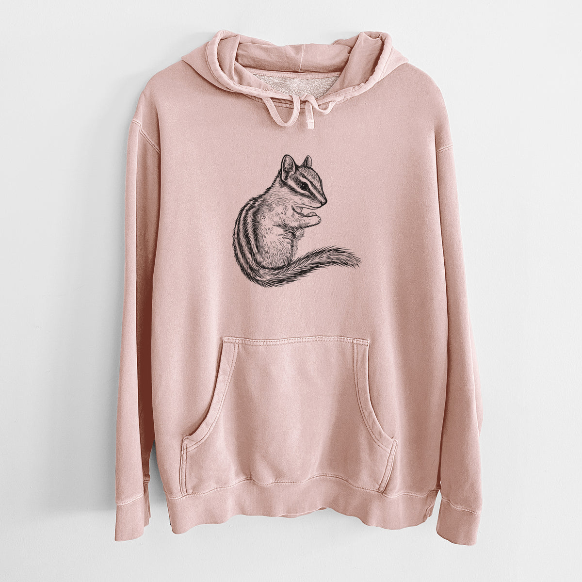 Chipmunk - Neotamias minimus - Unisex Pigment Dyed Hoodie