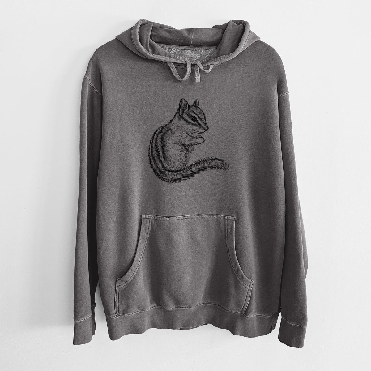 Chipmunk - Neotamias minimus - Unisex Pigment Dyed Hoodie