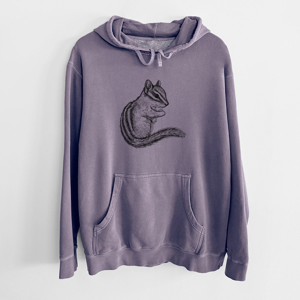 Chipmunk - Neotamias minimus - Unisex Pigment Dyed Hoodie