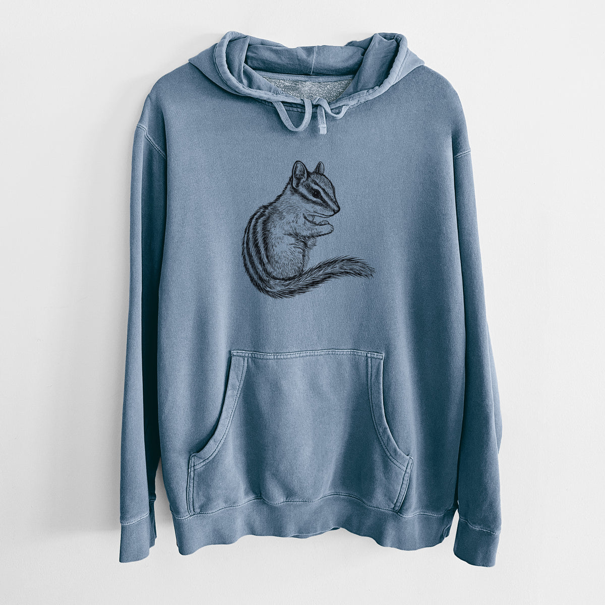 Chipmunk - Neotamias minimus - Unisex Pigment Dyed Hoodie