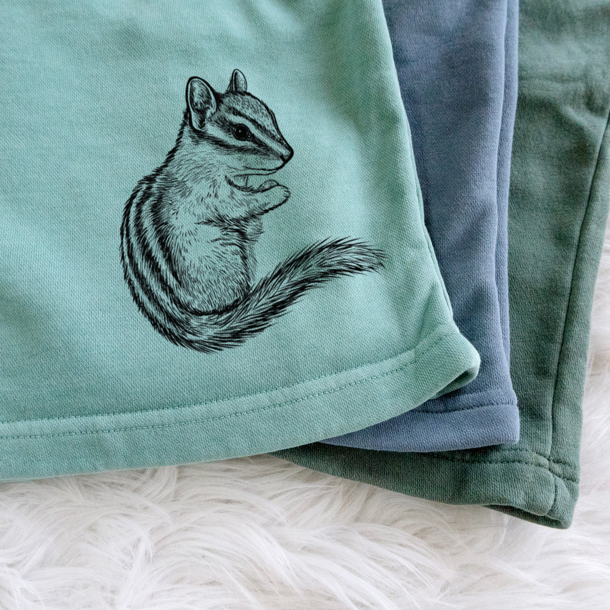 Chipmunk - Neotamias minimus - Unisex Pigment Dyed Shorts