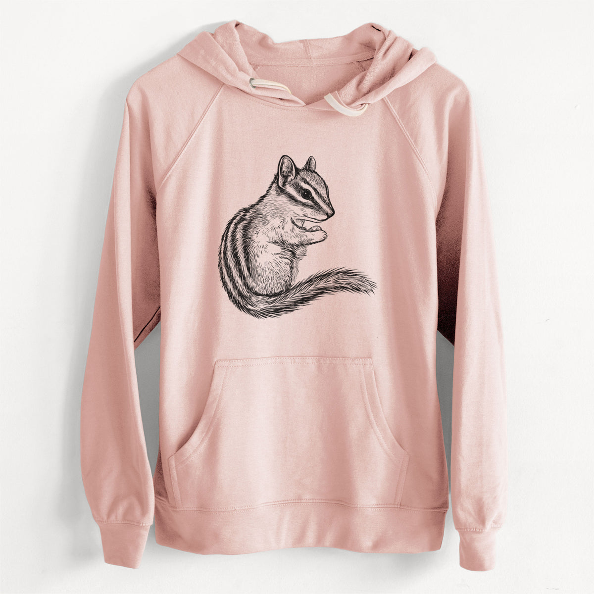 Chipmunk - Neotamias minimus  - Unisex Slim Fit Loopback Terry Hoodie