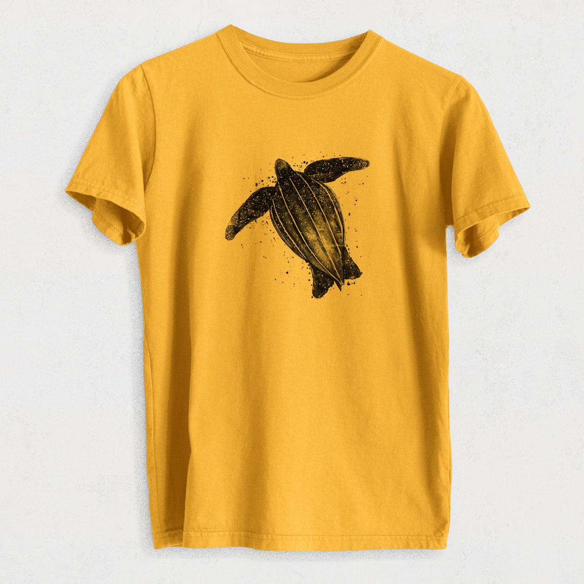 Leatherback - Dermochelys coriacea - Heavyweight Men&#39;s 100% Organic Cotton Tee