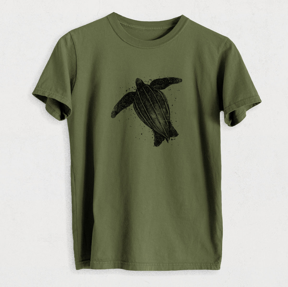 Leatherback - Dermochelys coriacea - Heavyweight Men&#39;s 100% Organic Cotton Tee
