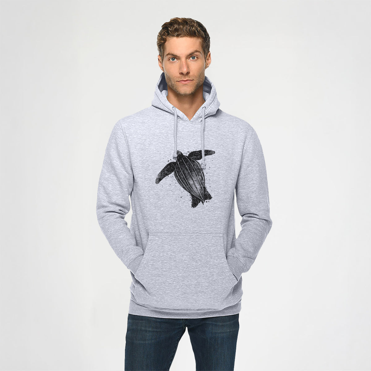 Leatherback - Dermochelys coriacea - Heavyweight Fleece Hoodie