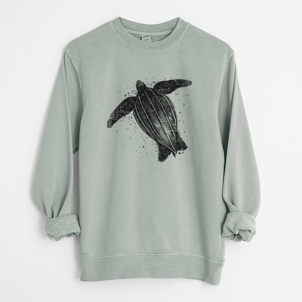 Leatherback - Dermochelys coriacea - Unisex Pigment Dyed Crew Sweatshirt