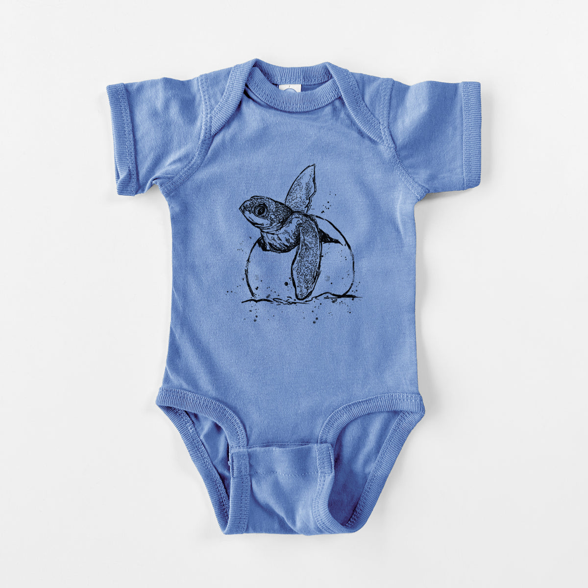 Leatherback Turtle Hatching - Baby Fine Jersey Bodysuit