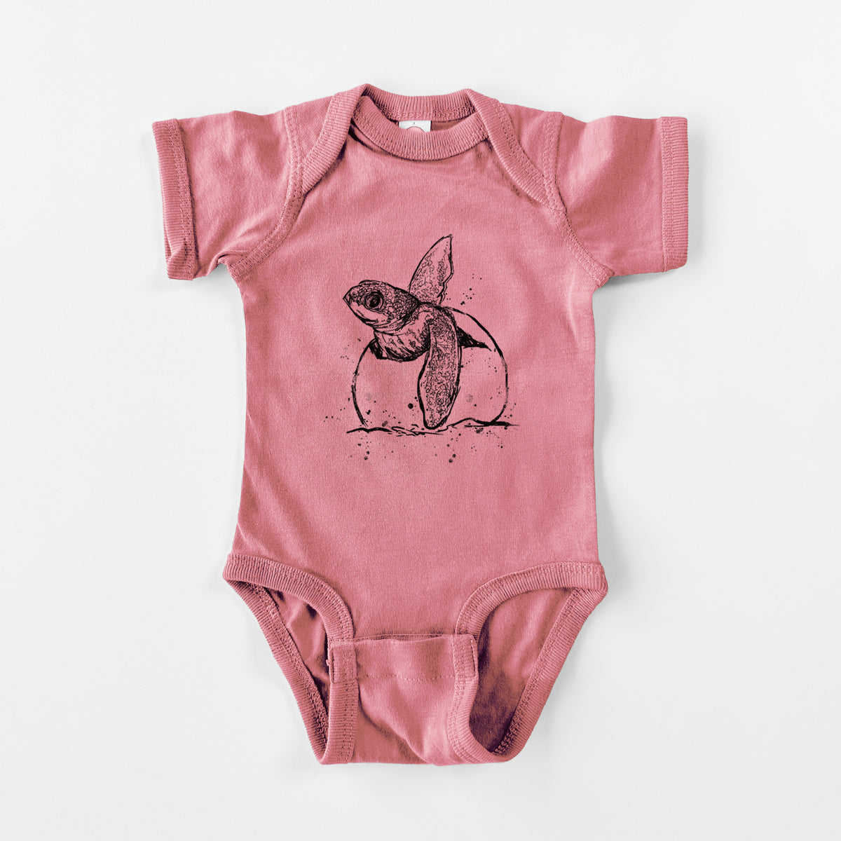 Leatherback Turtle Hatching - Baby Fine Jersey Bodysuit