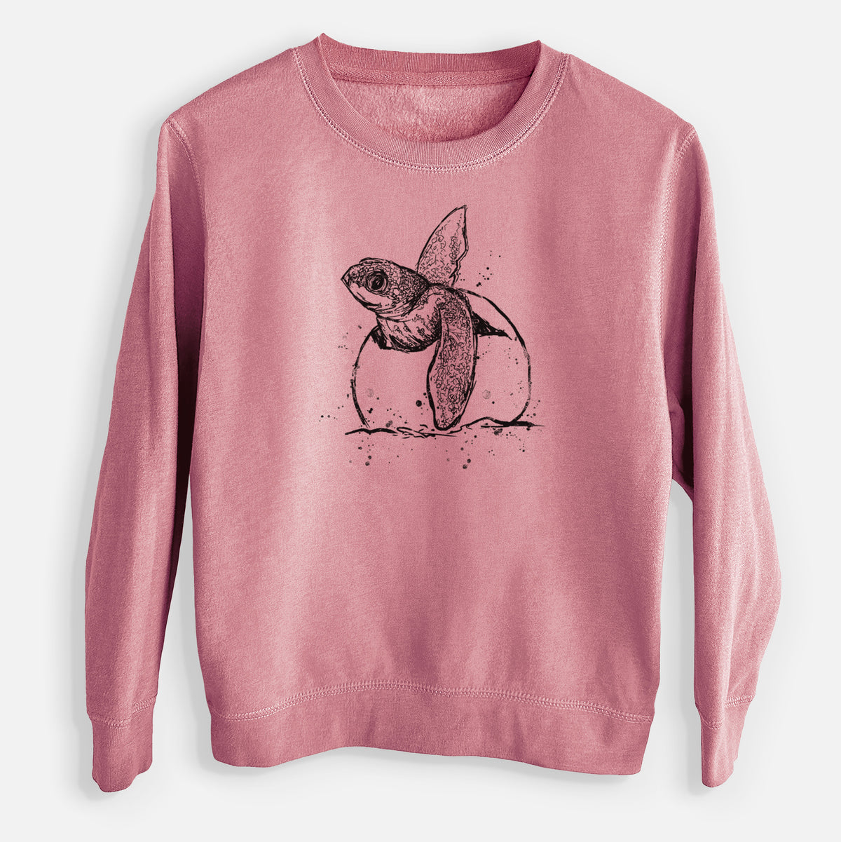 Leatherback Turtle Hatching - Youth Lightweight Crewneck Sweatshirt